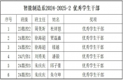 智能制造系2024-2025学年第一学期  评先评优名单出炉